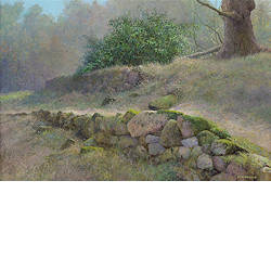 Terug van Margier | landschap schilderij van Peter Durieux koopt u nu online! ✓Hoogste kwaliteit & service ✓Veilig betalen ✓Gratis verzending