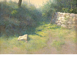 Verborgen pad | landschap schilderij van Peter Durieux koopt u nu online! ✓Hoogste kwaliteit & service ✓Veilig betalen ✓Gratis verzending