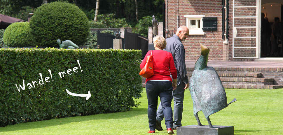 Virtueel rondlopen door de beeldentuin van galerie Wildevuur